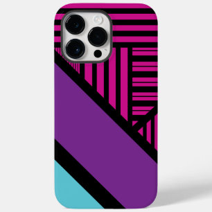 Coque Case-Mate iPhone Triangle - rose, pourpre, bleu et noir