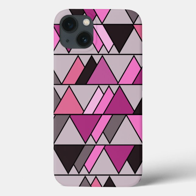 Coques Case-Mate iPhone Triangles Camo Rose (Verso)