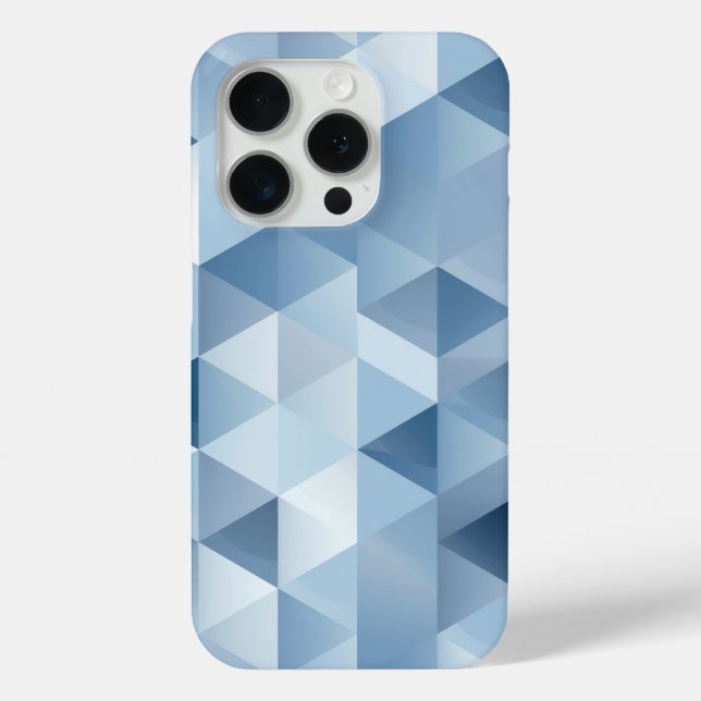 Coques Case-Mate iPhone Triangles en bleu et gris (Verso)