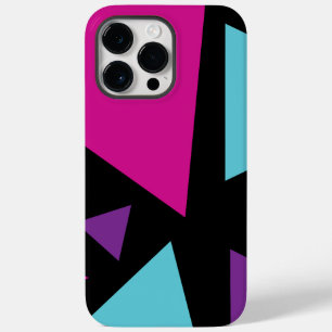 Coque Case-Mate iPhone Triangles en rose, violet, bleu et noir