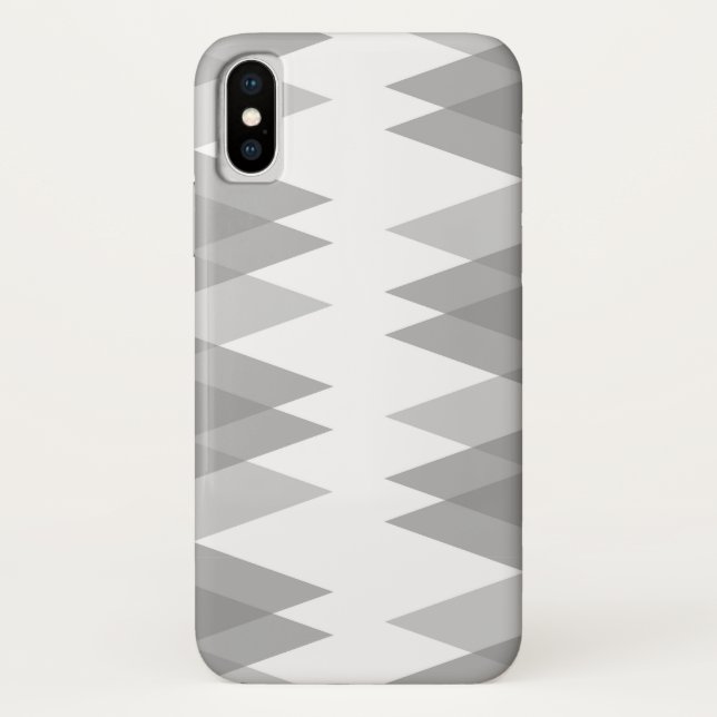 Coques Case-Mate iPhone Triangles gris (Dos)