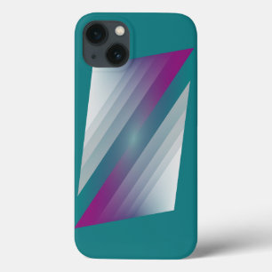 Case-Mate iPhone Case triangles gris magenta turquoise
