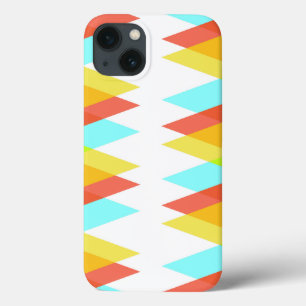 iPhone Case Triangles jaune, rouge et bleu cadet Case-Mate iPh