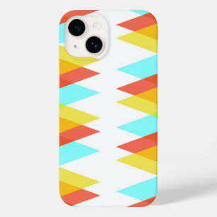Coque Case-Mate iPhone Triangles jaunes, rouges et bleus cadets