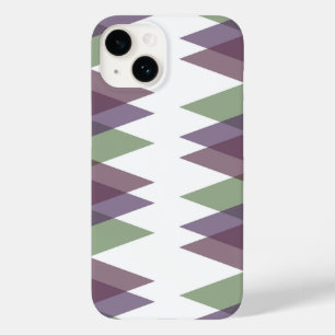 Coque Case-Mate iPhone Triangles mauve et vert
