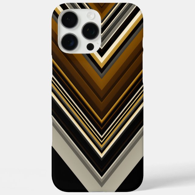 Coques Case-Mate iPhone Triangles modernes initiales abstraites et personn (Verso)