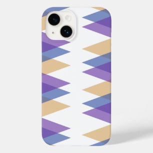 Coque Case-Mate iPhone Triangles pourpre, bleu et jaune