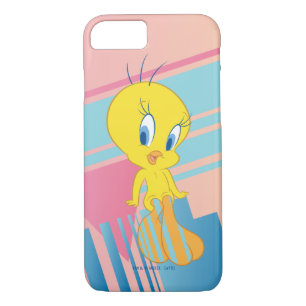 Coque iPhone 7 Triangles TWEETY™ PinkBG