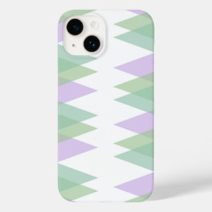 Coque Case-Mate iPhone Triangles vert et lilas