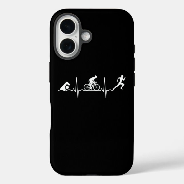 Coques Case-Mate iPhone Triathlon - Battement de coeur de triathlon (Verso)