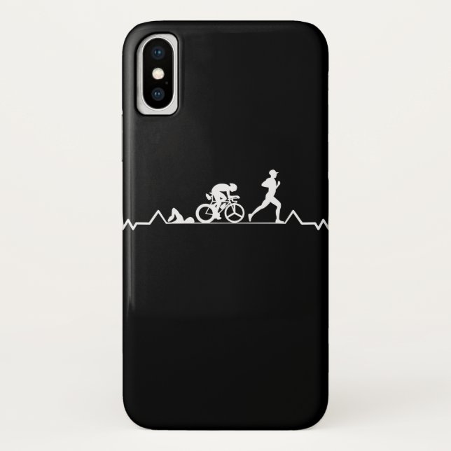 Coques Case-Mate iPhone Triathlon Heartbeat (Dos)