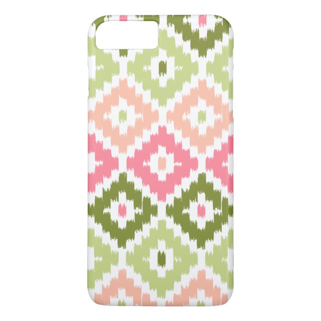 Coques Case-Mate iPhone Tribal Aztec vert rose Imprimer Motif Diamond Ikat (Dos)