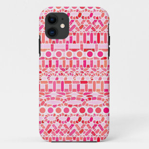 Coque Case-Mate iPhone Tribal Batik - nuances de rose et de corail