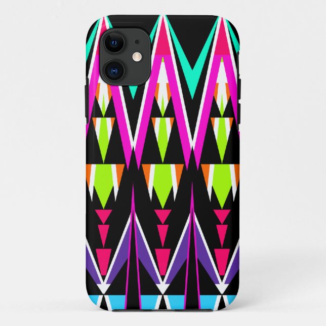 Coques Case-Mate iPhone Tribal de néon de bruit (Dos)