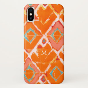 Coque Case-Mate iPhone Tribal orange II du monogramme  