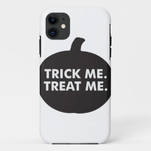 Coque iPhone 11 Trick Me Traite, Blanc Noir