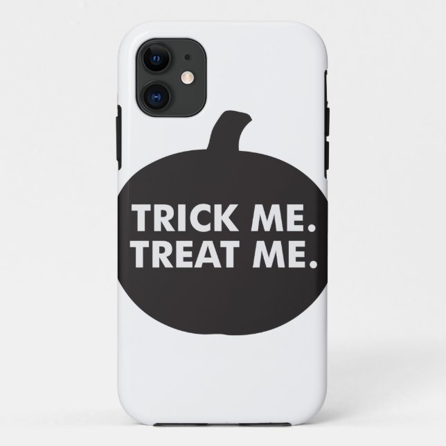 Coques Case-Mate iPhone Trick Me Traite, Blanc Noir (Dos)