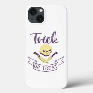 Case-Mate iPhone Case Trick or treat crâne os croisés ruban Halloween T