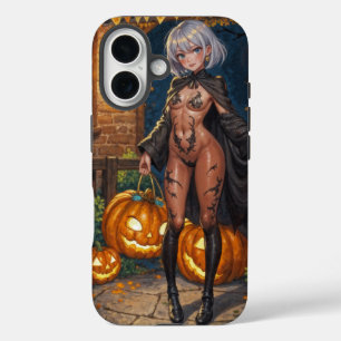 Coque Pour iPhone 16 Trick ou le traitement, Brave Halloween Costume Gi