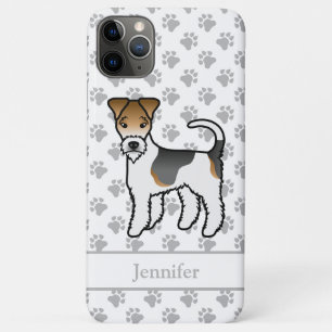 Case-Mate iPhone Case Tricolor Wire Fox Terrier mignon Dessin et nom