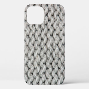 Case-Mate iPhone Case Tricot blanc texture laine fermer photo backgrou