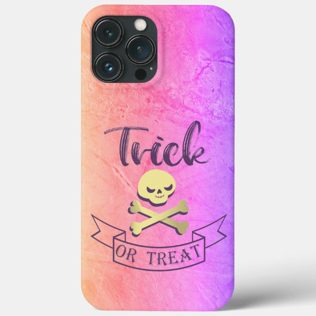 Coques Case-Mate iPhone Tricoter ou traiter les os croisés du crâne Ruban  (Verso)