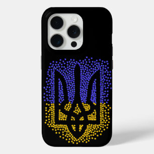 Coque Case-Mate iPhone Trident heraldique ukrainien tryzub étoiles disper