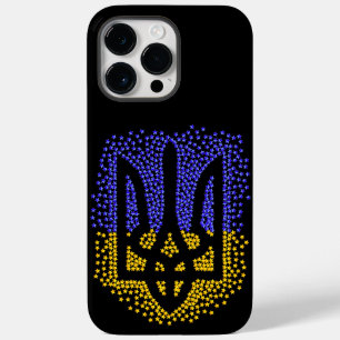 Coque Case-Mate iPhone Trident heraldique ukrainien tryzub étoiles disper