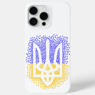 Coque Case-Mate iPhone Trident heraldique ukrainien tryzub étoiles disper