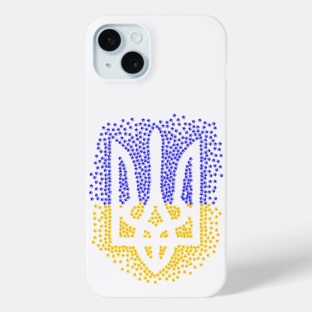 Coques Case-Mate iPhone Trident heraldique ukrainien tryzub étoiles disper (Verso)