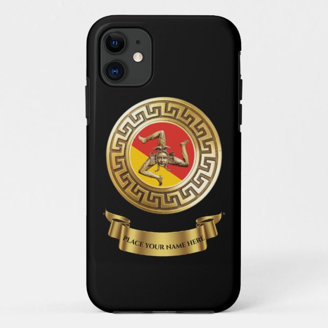 Coques Case-Mate iPhone Trinacria sicilienne Personnalisé (Dos)