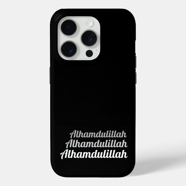 Coques Case-Mate iPhone Triple Alhamdulillah Noir (Verso)