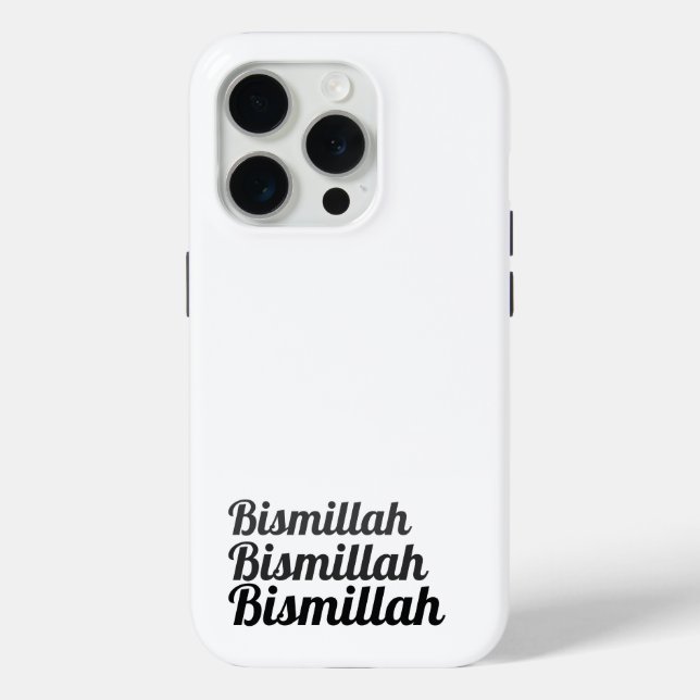 Coques Case-Mate iPhone Triple Bismillah Blanc (Verso)