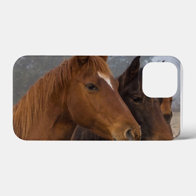 Coques Case-Mate iPhone Triplets de chevaux (Verso (horizontal))