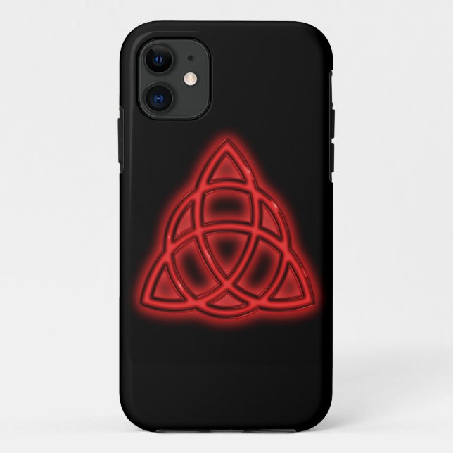 Coques Case-Mate iPhone Triquetra Néon Rouge (Dos)