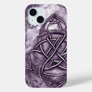 Coque Case-Mate iPhone Triquetra Trinity Knot Lavender Purple Faux Métal