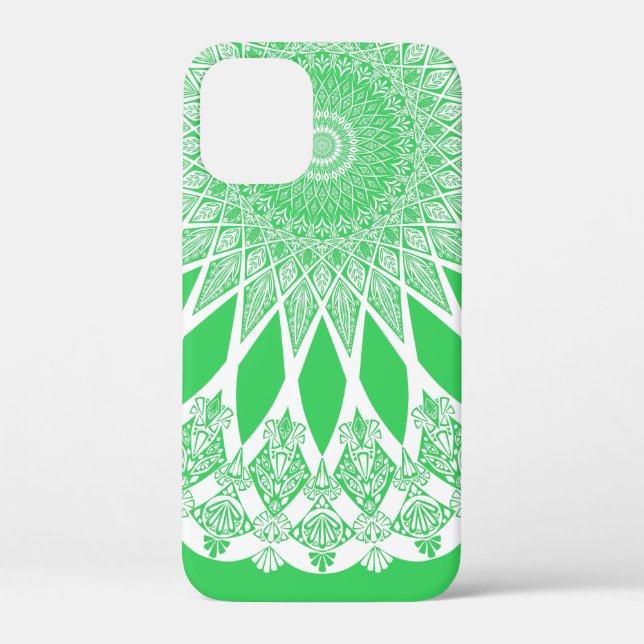 Coques Case-Mate iPhone Tristy de semis verts Mandala (Verso)