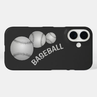 Coque Pour iPhone 16 Trois Baseballs