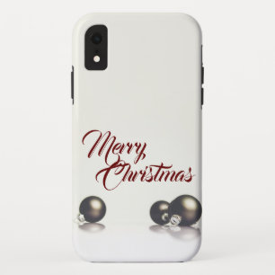 Case-Mate iPhone Case Trois boules de Noël devant un fond clair