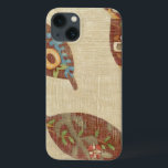 Coque Case-Mate iPhone Trois Feuilles sur l'Arrière - plan Texture Linen<br><div class="desc">Les meilleures choses arrivent en trois ! Placés sur un arrière - plan de lin,  ces feuilles semblent flotter vers le sol dans un tumble automnal. Attrapez-les et placez-les sur votre mur aujourd'hui !</div>