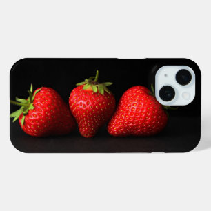 Coque Case-Mate iPhone Trois Fraises Sur Iphcnm Noir