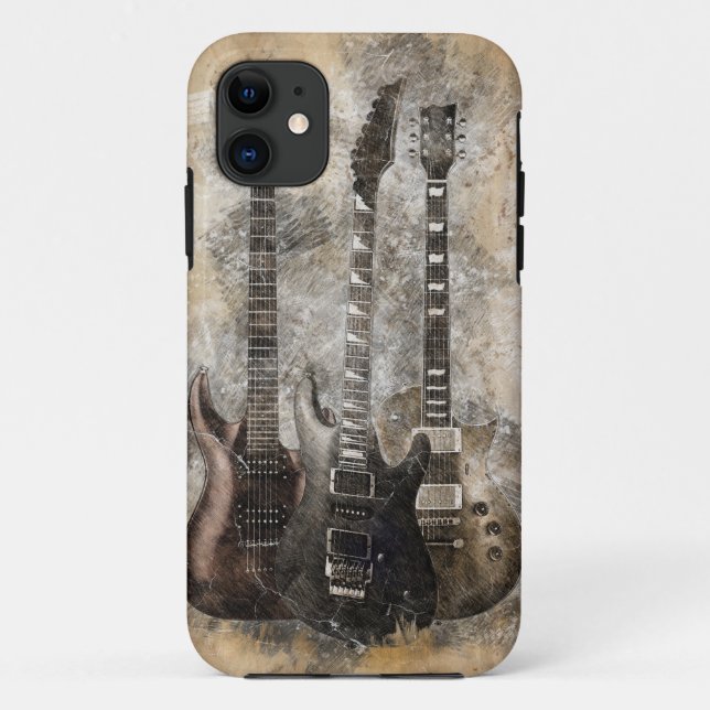 Coques Case-Mate iPhone Trois guitares (Dos)