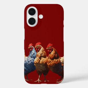 Coque Pour iPhone 16 Trois poules françaises Foi Espérance Charité Déco