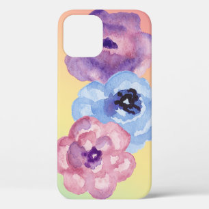 Case-Mate iPhone Case Trois Roses d'aquarelle sur Pastel Gradient