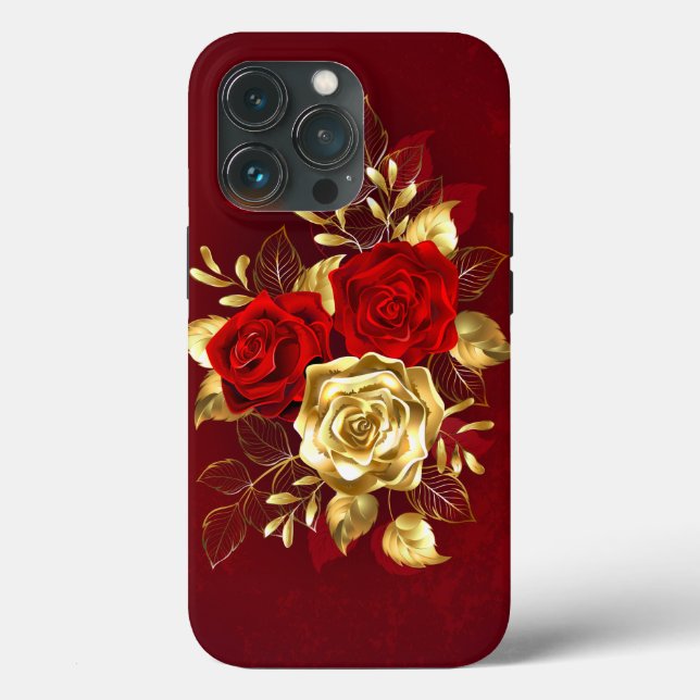 Coques Case-Mate iPhone Trois Roses de bijoux (Verso)
