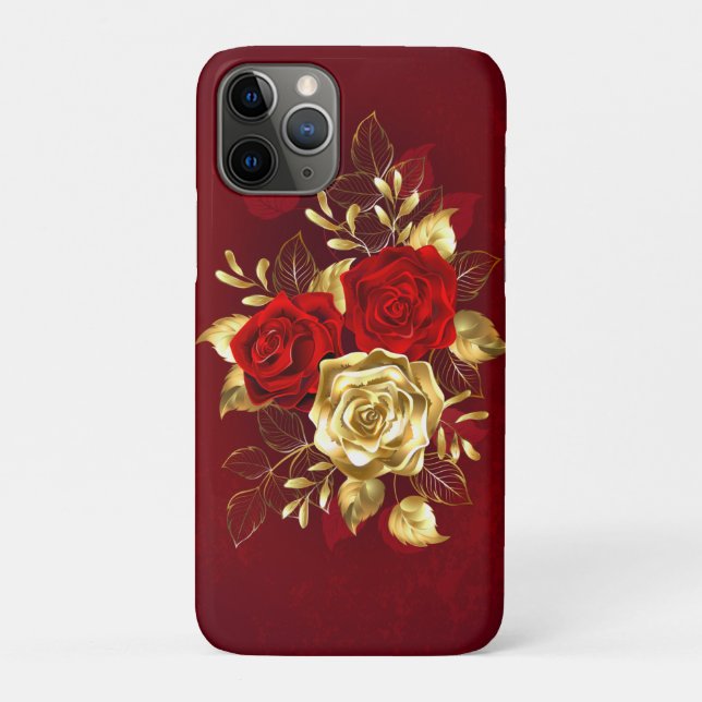 Coques Case-Mate iPhone Trois Roses de bijoux (Dos)
