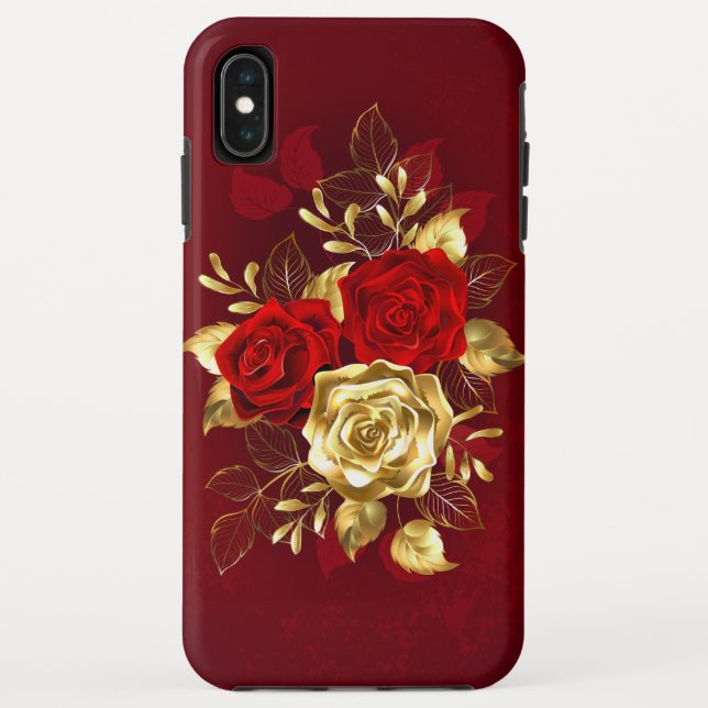 Coques Case-Mate iPhone Trois Roses de Joaillerie (Dos)