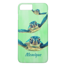 Coque iPhone 8 Plus/7 Plus Trois tortues de mer nageant