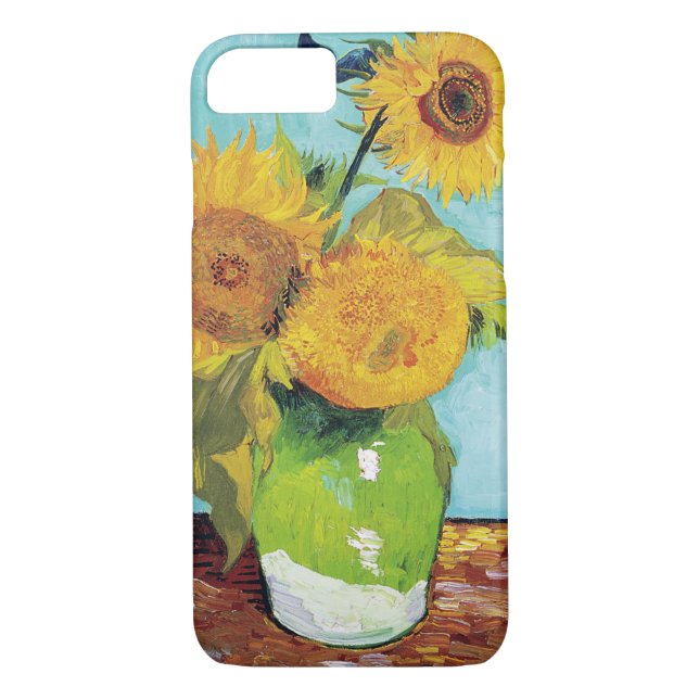 Coques Case-Mate iPhone Trois tournesols, Van Gogh (Dos)