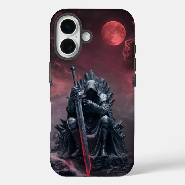 Coques Case-Mate iPhone Trône de lune de sang - Roi foncé (Verso)